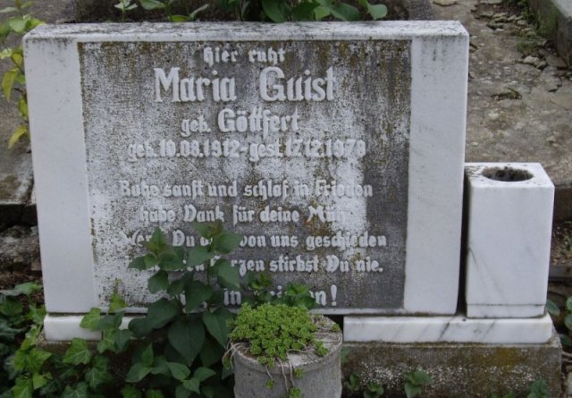 Goettfert Maria 1912-1978 Grabstein